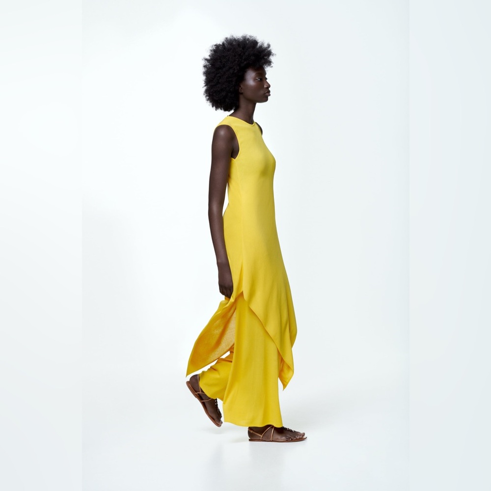ZARA ASYMMETRIC KNIT TUNIC DRESS - Picture 2 of 9